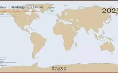 Er verið að skipta um þjóð í landinu? – Kort yfir innflytjendastrauminn til Íslands 1998 – 2025